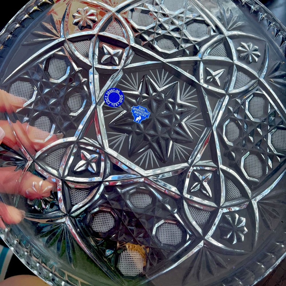 Russian cut Crystal Plate